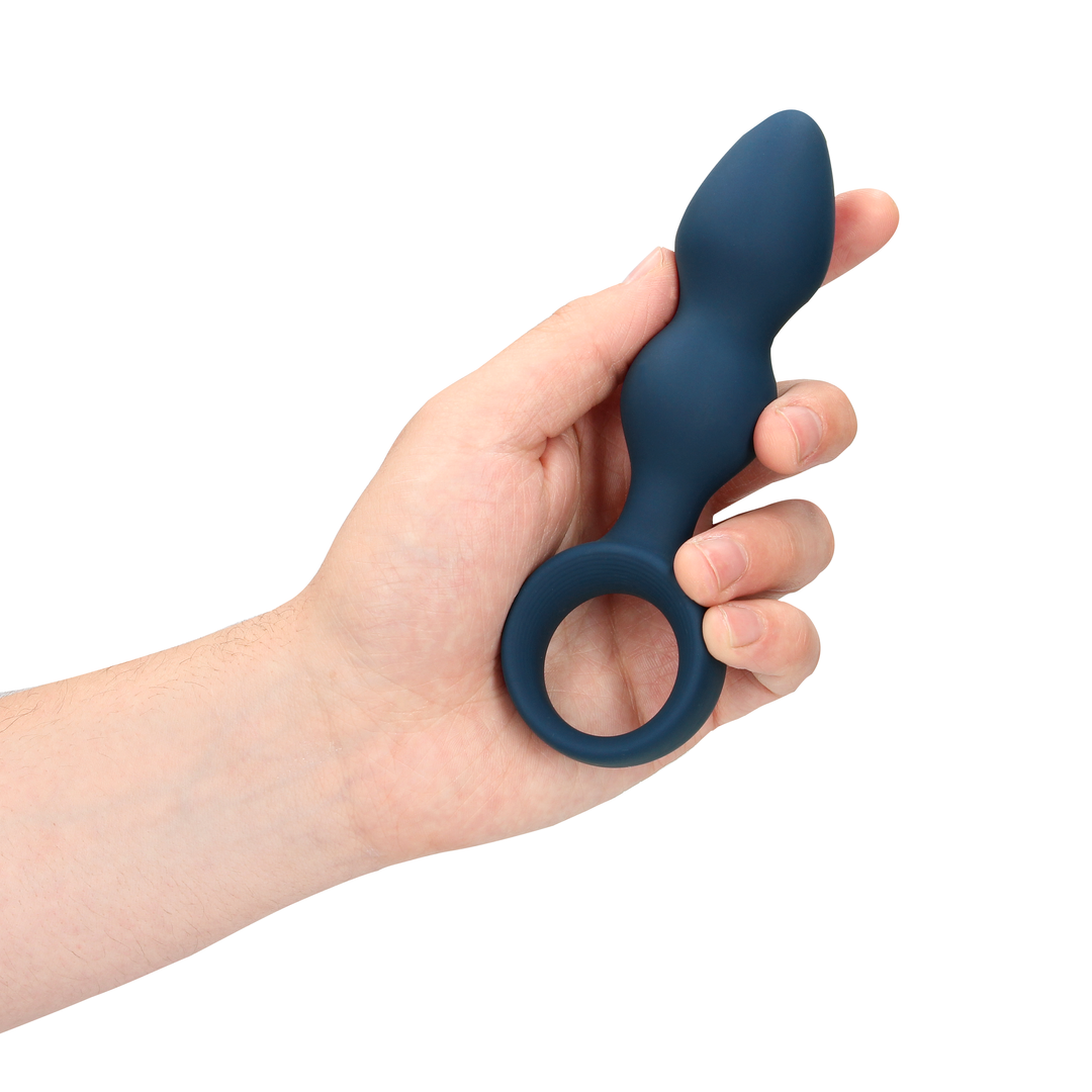 Teardrop Shaped Anal Plug - Medium - Ostseeblau