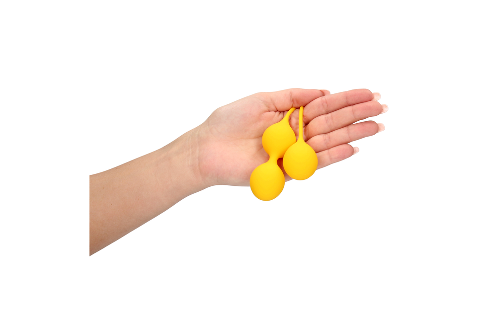 Silicone Kegel Ball Training Set Yellow – Loveline by Shots