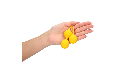 Silicone Kegel Ball Training Set Yellow – Loveline by Shots