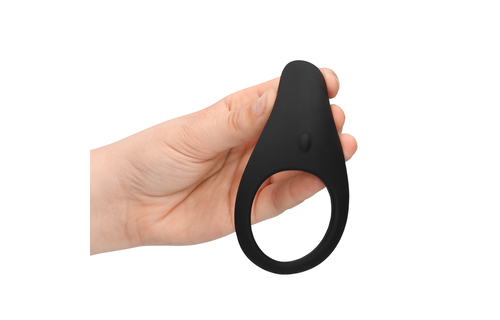 Puntige Vibrerende Cockring - Drop Black