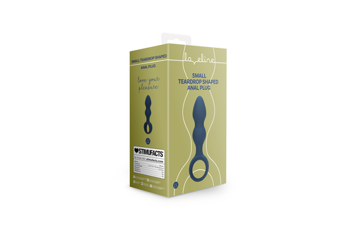 Teardrop Analplug Klein 13,2 cm – Baltisches Blau Silikon