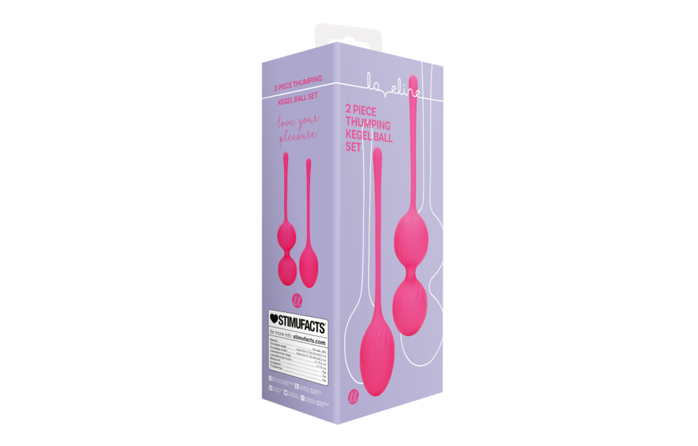 2-delige Kegel Ball Set Wilde Aardbei | Loveline Vitaliteit