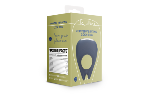 Vibrierender Cockring Mit Spitze - Baltic Blue