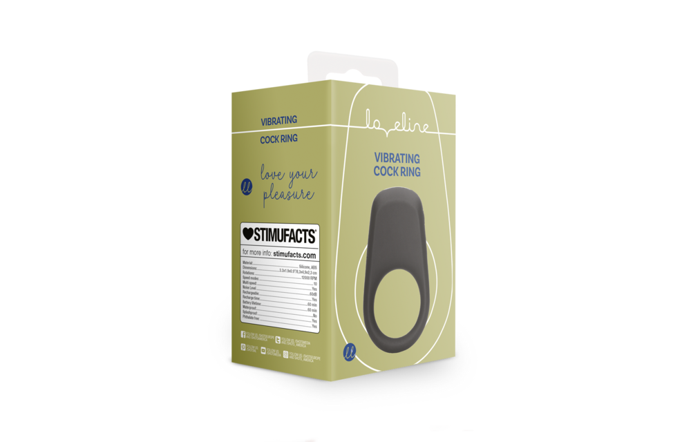 Vibrierender Cockring Dropzwart – Kraftvoller Lustschub