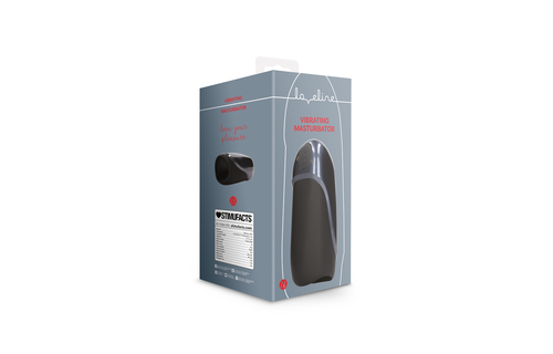 Vibrating Masturbator Sleeve Liquorice Black - Intense Pleasure