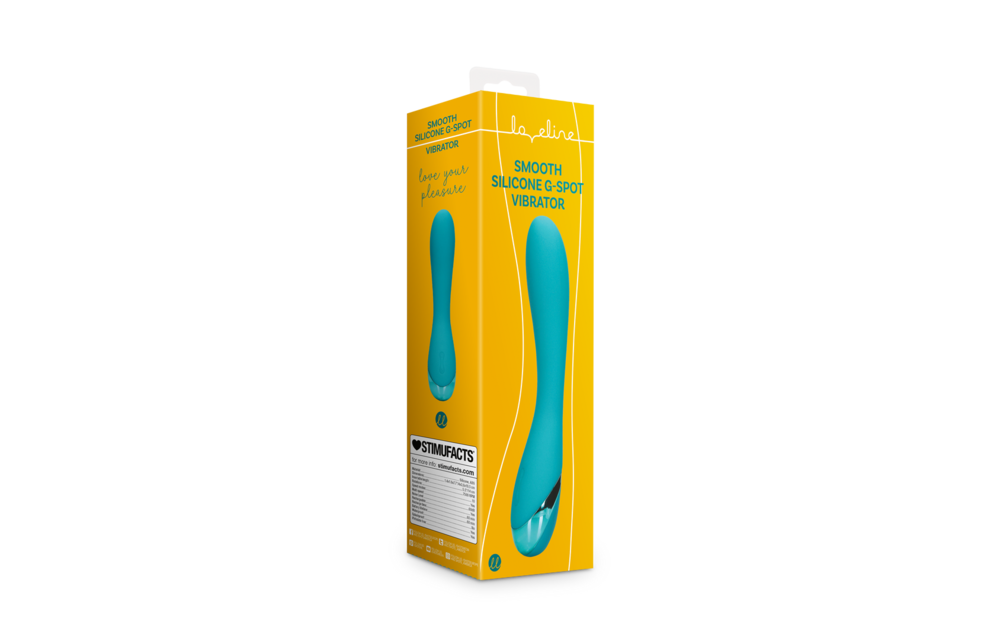 Gladde Siliconen G-Spot Vibrator - Groenblauw
