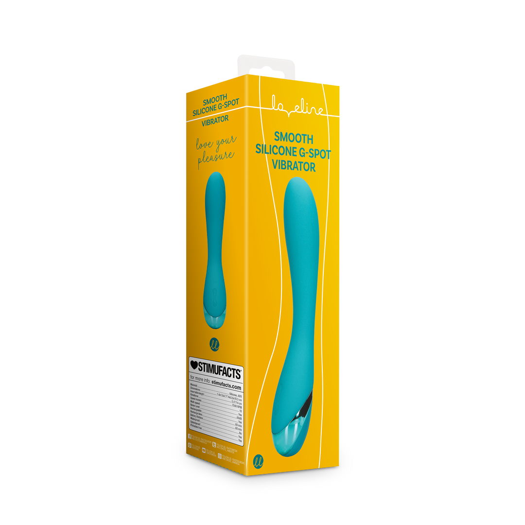 G-Spot-Vibrator Aus Silikon - Teal Blue