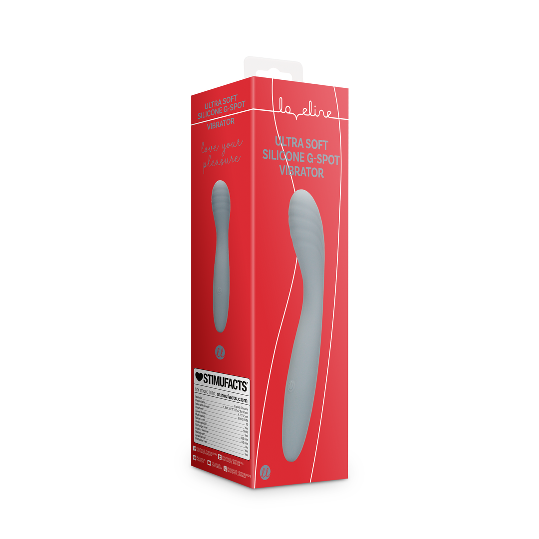 Ultra Zachte Siliconen G-Spot Vibrator - Basalt Grijs