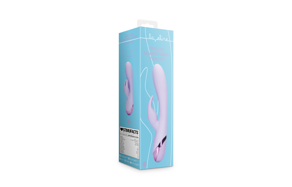 Gladde Siliconen Rabbit Vibrator - Digital Lavender