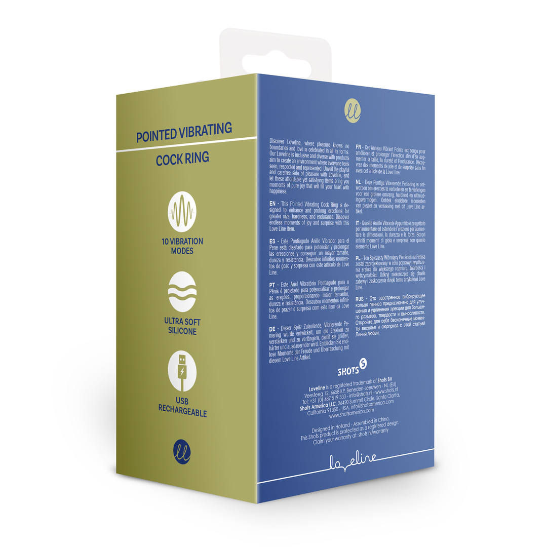 Spitzer vibrierender Cockring Baltic Blue – Steigern Sie Ihr Vergnügen