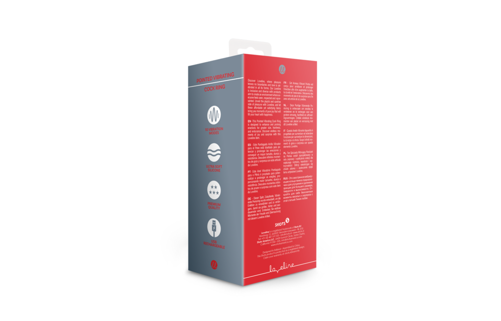 Spitzer vibrierender Cockring Schwarz | Verstärke deine Erektion