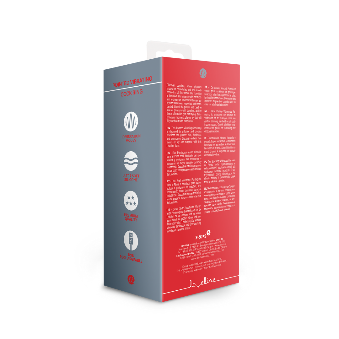 Vibrierender Cockring Mit Spitze - Licorice Black