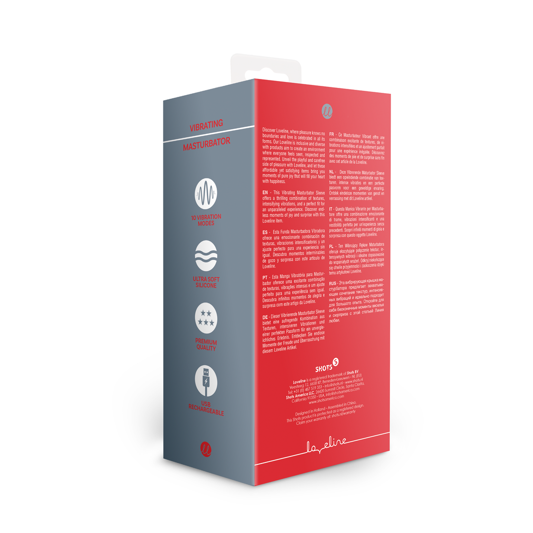 Vibrierende Masturbatorhülle Lakritz Schwarz – Intensives Vergnügen