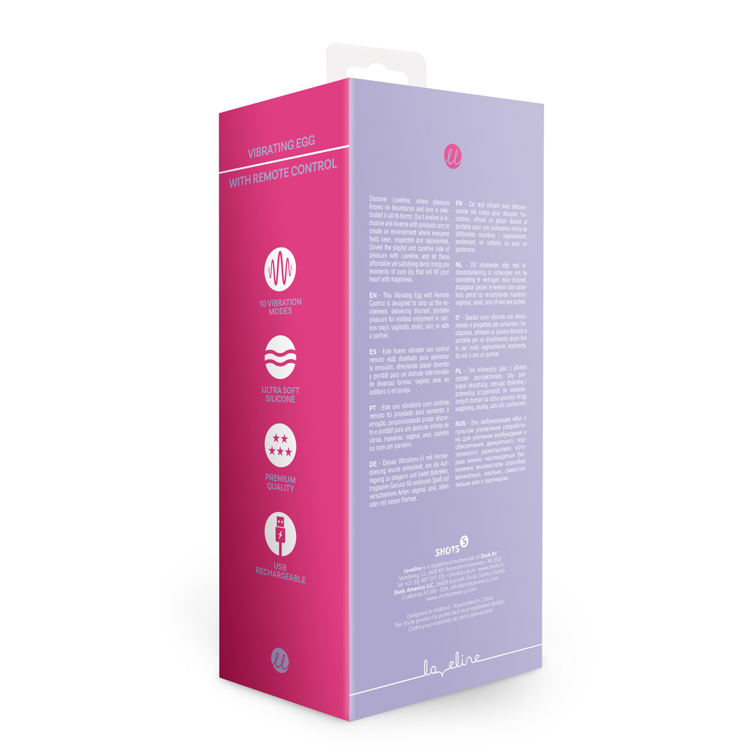 Vibrating Egg With Remote Control - Violet Harmony