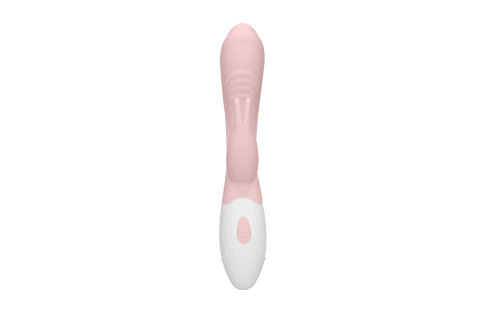 Juicy Rabbit Vibrator – Loveline Dual Motor, Pastel Pink