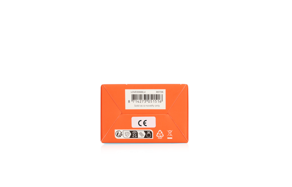 Ribbed Silicone Rabbit Vibrator Blue - Loveline Ultra Soft