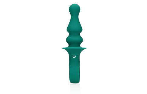 Pawn Shaped Anal Vibrator - Peacock Plume