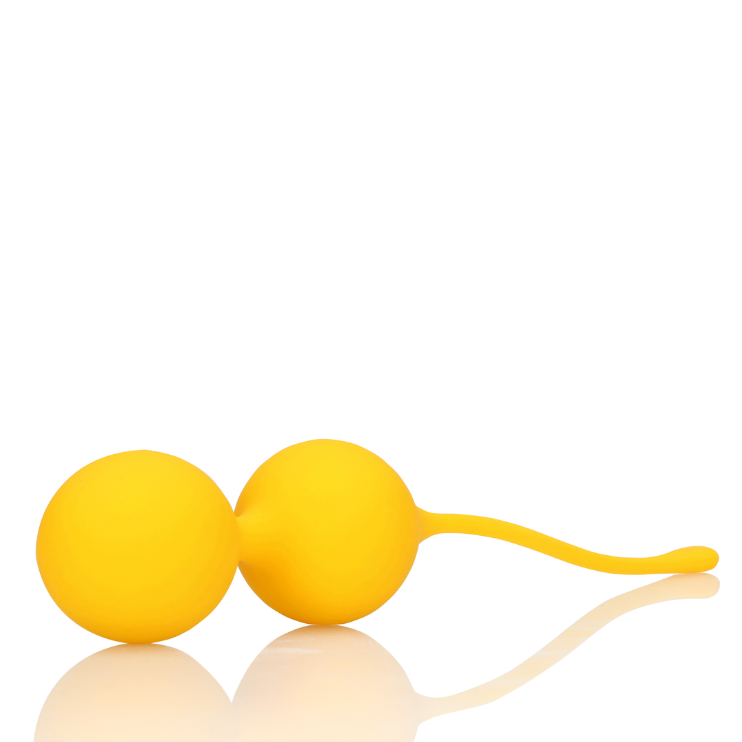 Silicone Kegel Ball Training Set Yellow – Loveline by Shots