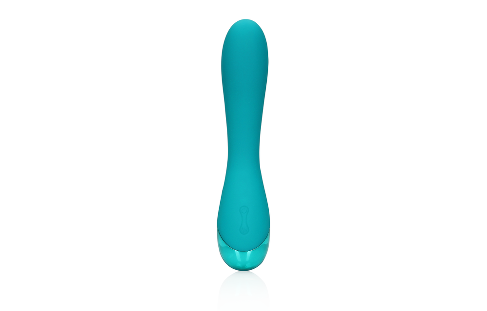 Gladde Siliconen G-Spot Vibrator - Groenblauw