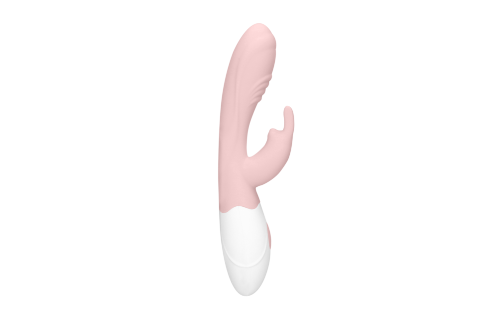 Juicy Konijn Vibrator – Loveline Dual Motor, Pastel Roze