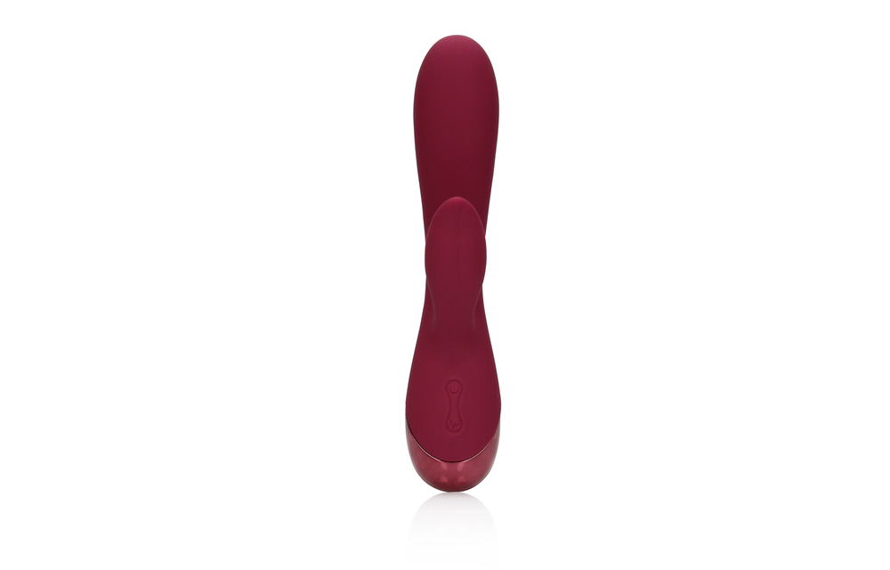 Smooth Silicone Rabbit Vibrator Red - Intense Pleasure