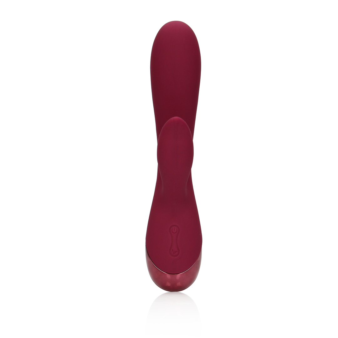 Sanfter Silikon Rabbit Vibrator - Dark Cherry