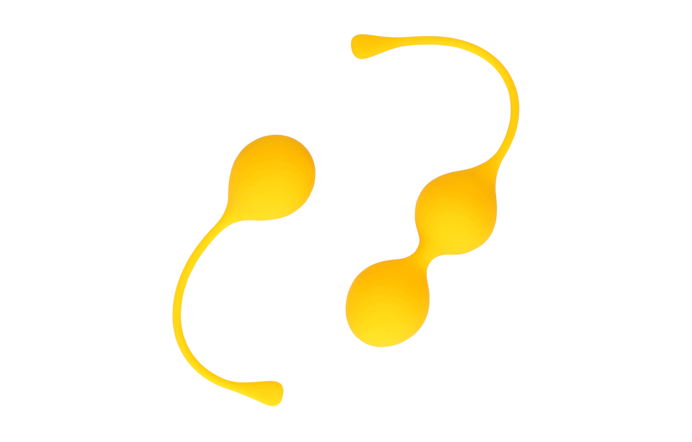 Silicone Kegel Ball Training Set Yellow – Loveline by Shots