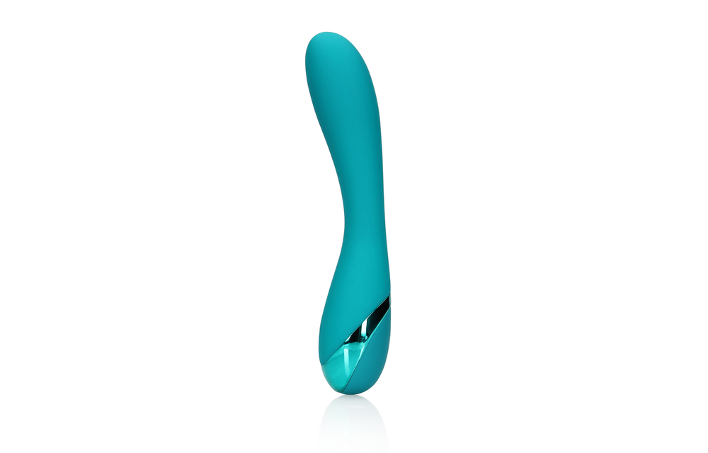 Gladde Siliconen G-Spot Vibrator - Groenblauw