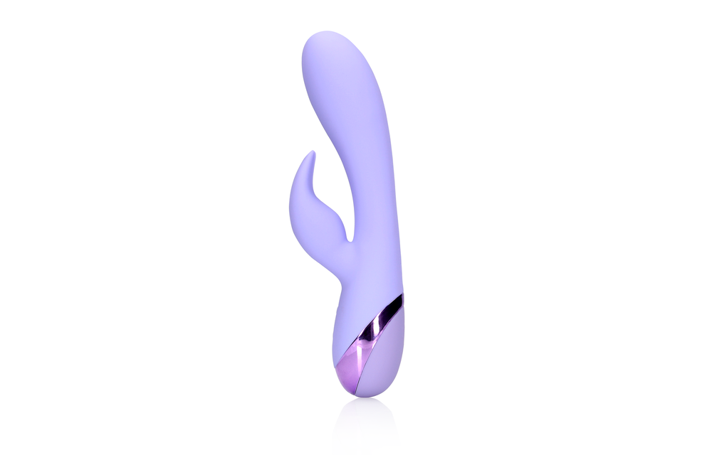 Gladde Siliconen Rabbit Vibrator - Digital Lavender