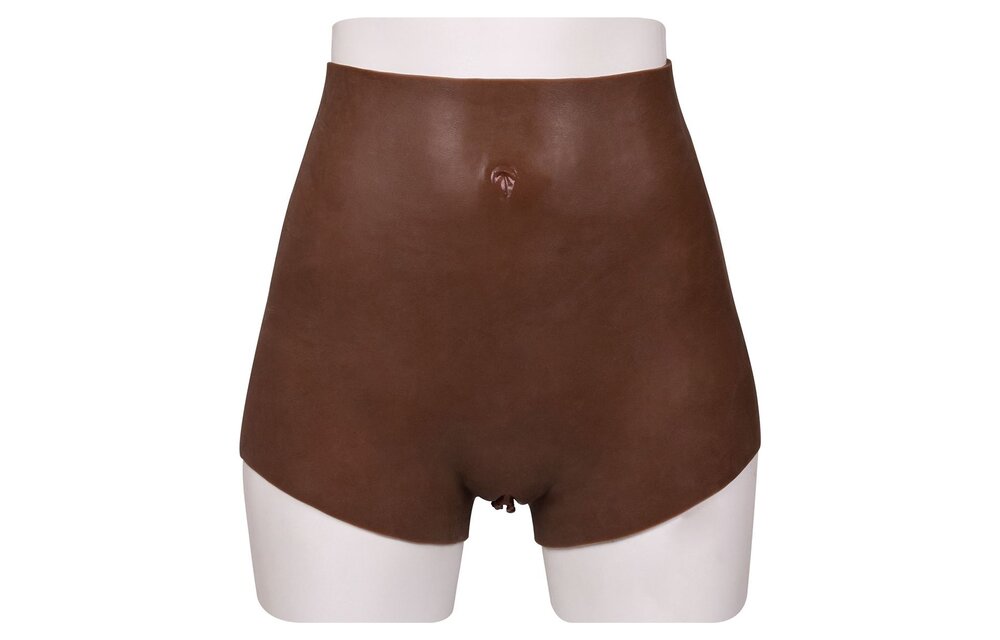 Ultra Realistische Siliconen Vagina Donker M - Comfortabel