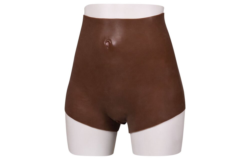 Ultra Realistische Siliconen Vagina Donker M - Comfortabel