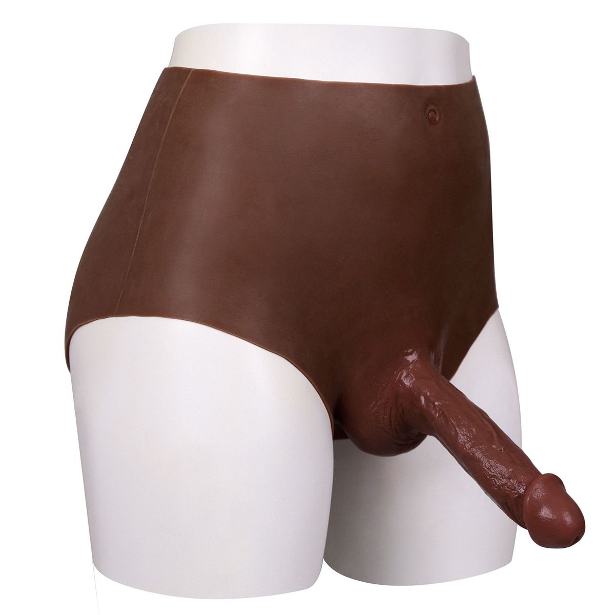 Ultrarealistisch geformte Penis Dunkel - M