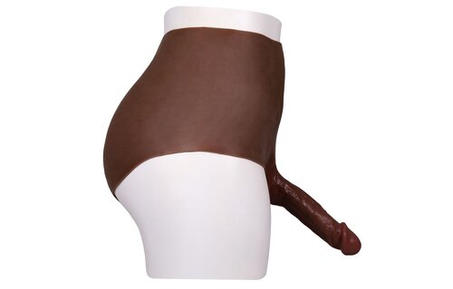 Ultrarealistisch geformte Penis Dunkel - M