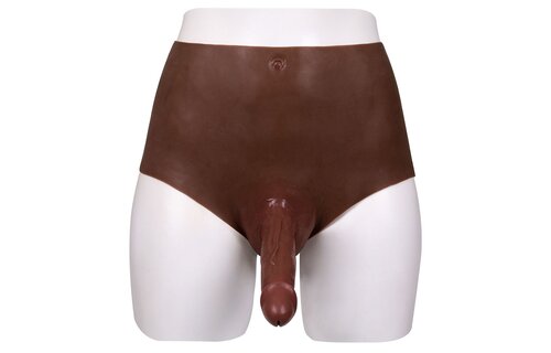 Ultrarealistisch geformte Penis Dunkel  - L