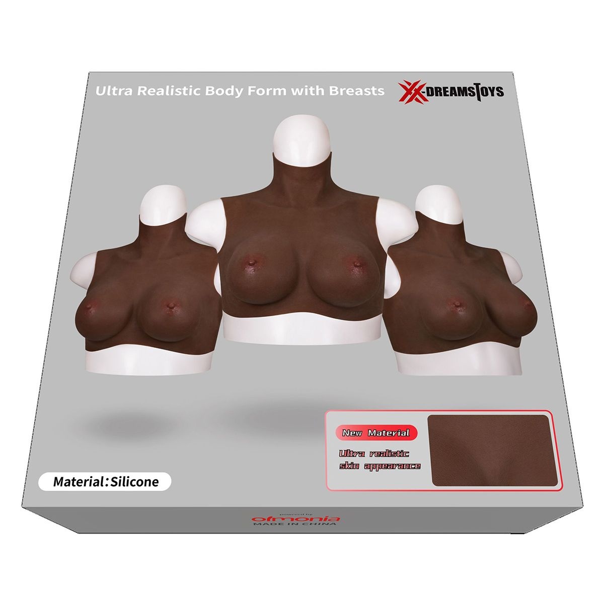 Ultra Realistic Shaped Breasts Dark - L