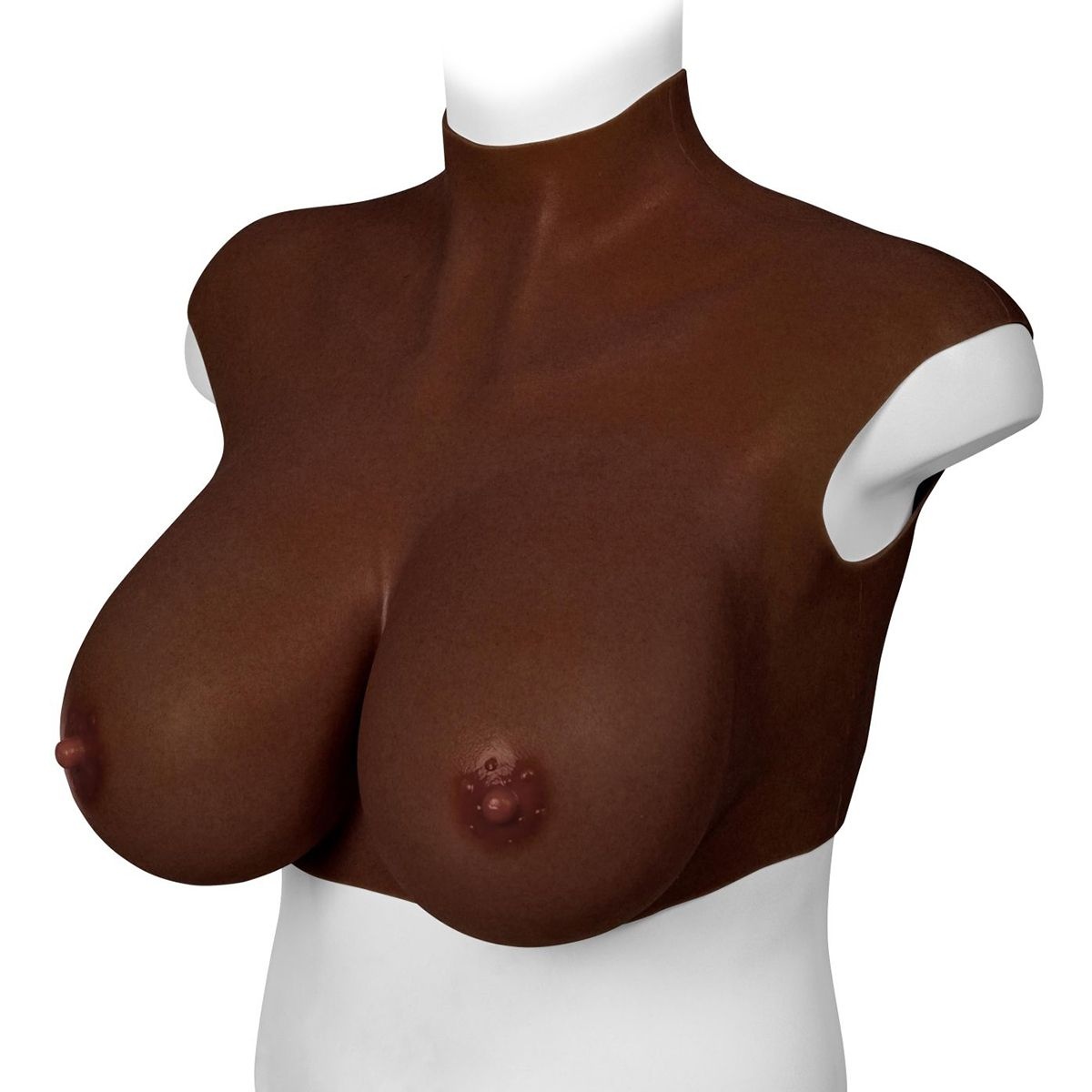 Ultra Realistic Shaped Breasts Dark - XL