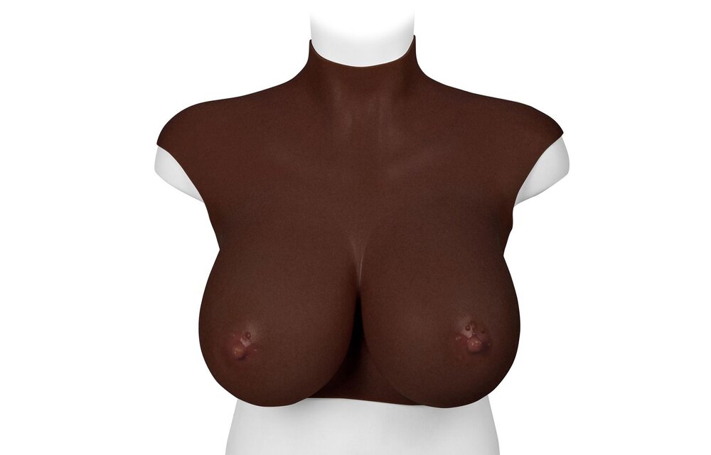 Ultra Realistic Shaped Breasts Dark - XL