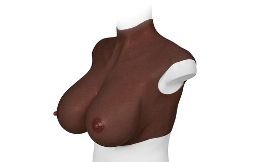 Ultra-realistische XL-Brüste Dunkel – H-Cup Silikon