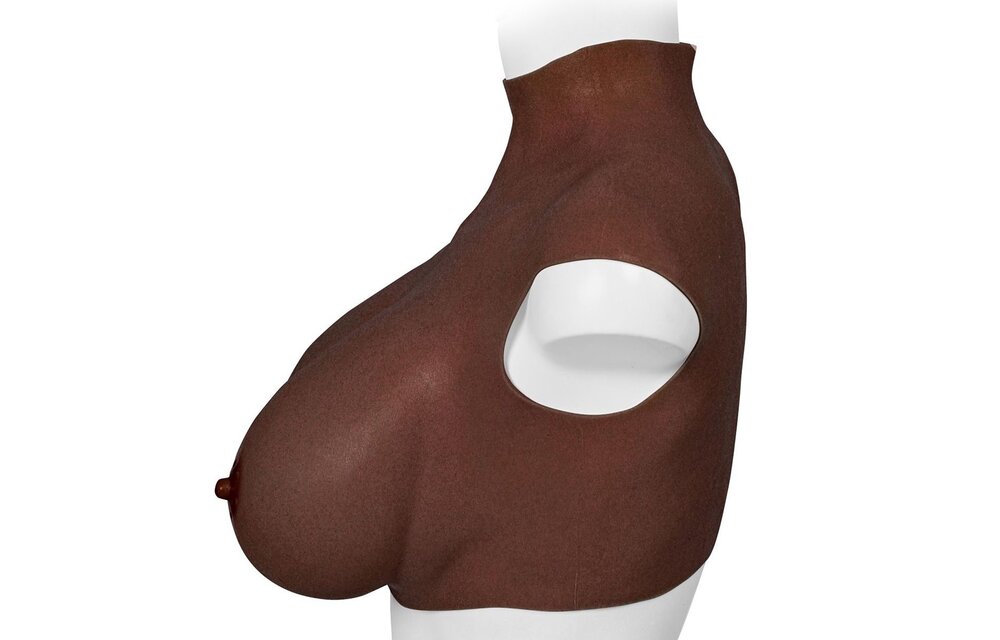 Ultra Realistic Shaped Breasts Dark - XL