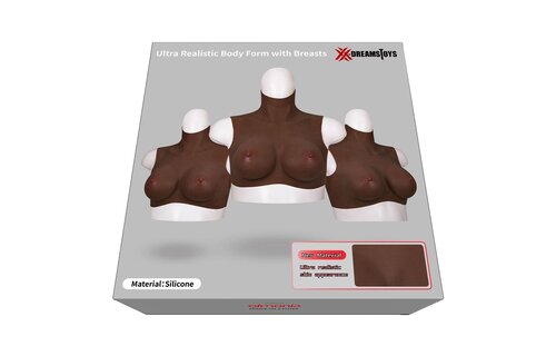 Ultra-realistische XL-Brüste Dunkel – H-Cup Silikon