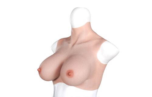 Ultra Realistic Silicone Breasts L - E Cup & Nipples