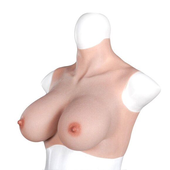 Ultra Realistic Silicone Breasts L - E Cup & Nipples