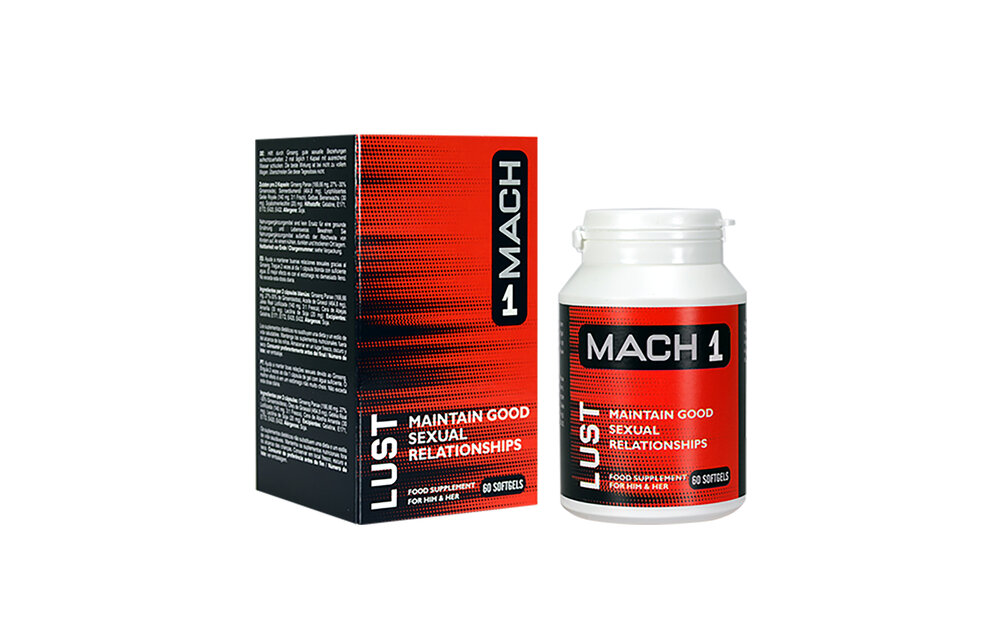 Mach 1 Lust | Ginseng Lustverstärker für Sie & Ihn 60+ Softgels