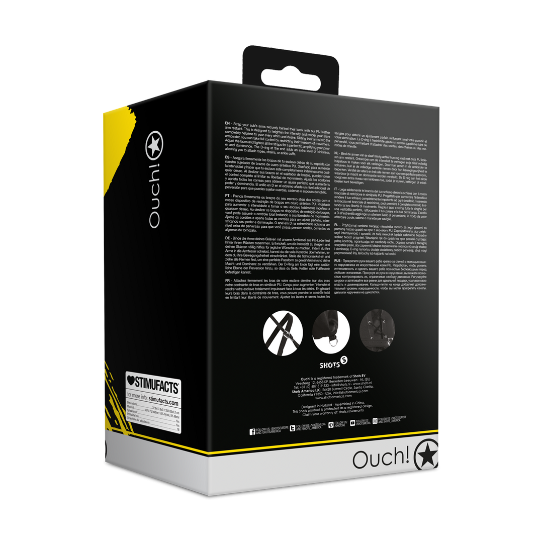 Arm Restraint With Full Sleeves & Adjustable Lace Closure