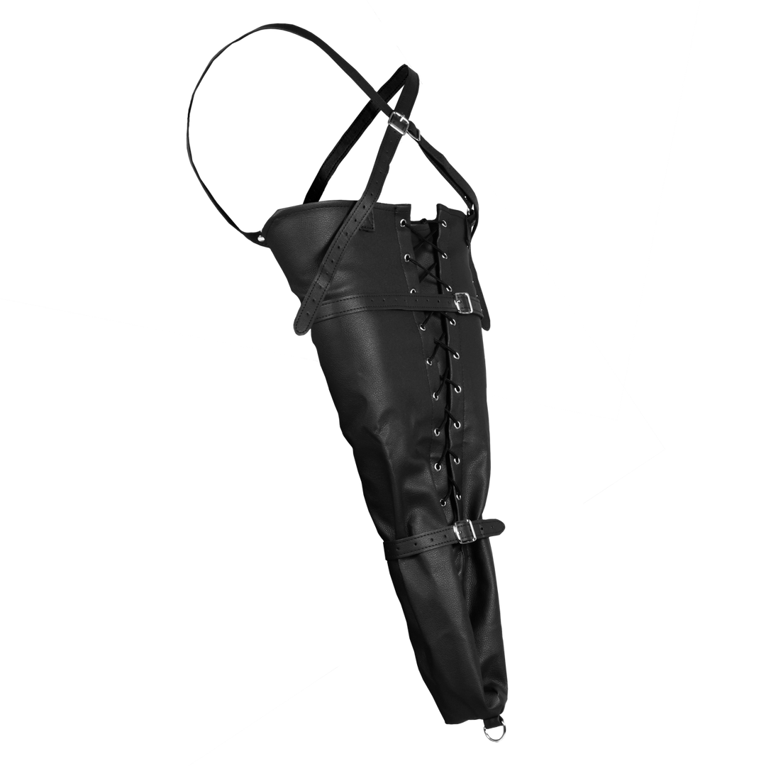 Schnürbare Armfessel mit vollen Ärmeln