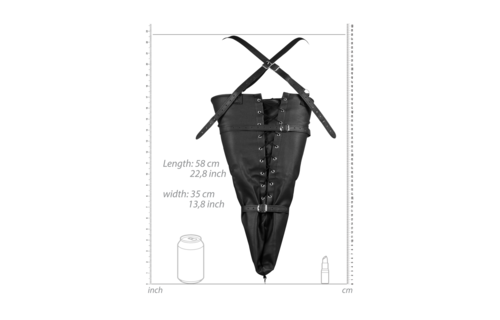 Schnürbare Armfessel mit vollen Ärmeln