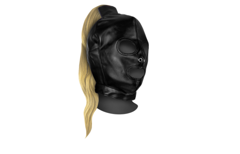 Masker Met Blonde Paardenstaart – Geheimzinnige Verleiding