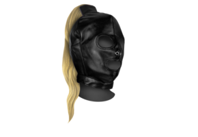 Mask with Blond Ponytail