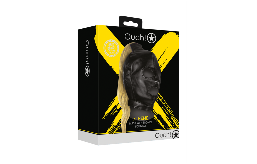 Mask With Blonde Ponytail – Mysterious Seduction