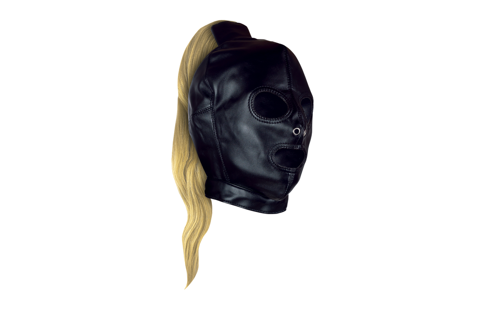 Mask With Blonde Ponytail – Mysterious Seduction